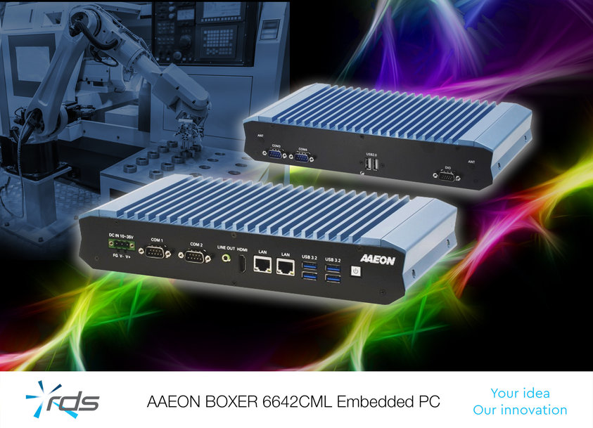 Embedded industrial PC provides support for a wealth of factory control applications